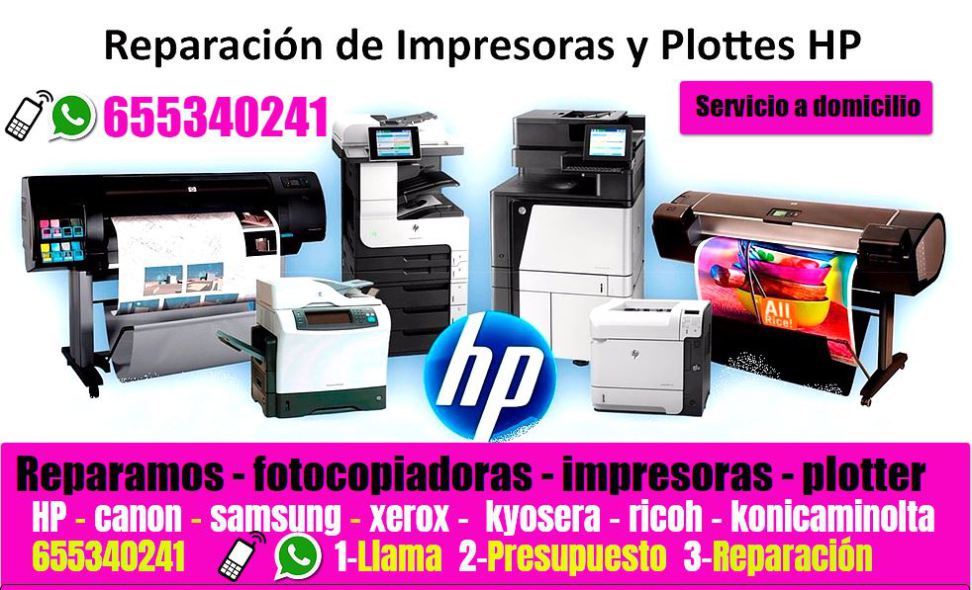 Reparación de impresoras hp madrid